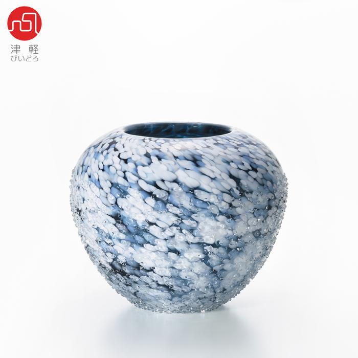 津軽びいどろ 花瓶 花びん フラワーベース 花器 おしゃれ ガラス 