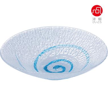 津軽びいどろ　水盤　高さ15センチ幅35センチ 津軽びいどろ 水盤 高さ15センチ幅35センチ 津軽びいどろ 水盤 高さ15