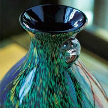 津軽びいどろ 花瓶 花びん フラワーベース 花器 おしゃれ ガラス