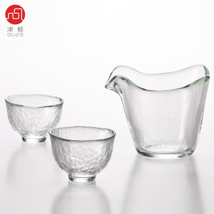 津軽びいどろ 耐熱ガラス 酒器セット レンジ対応 熱湯対応 日本製 化粧 
