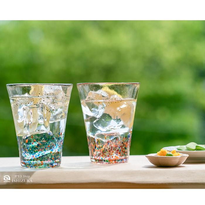 津軽びいどろ グラス コップ ガラス おしゃれ 【 MATSURI金彩