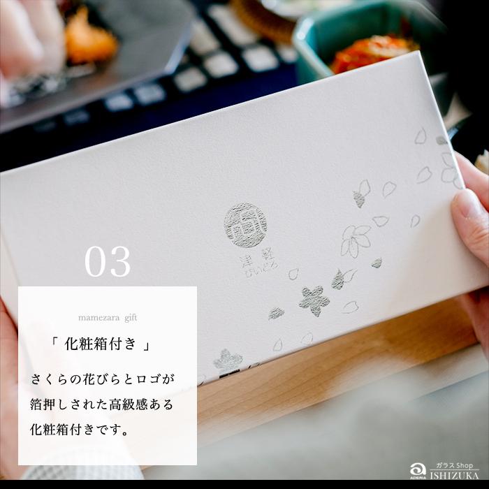 津軽びいどろ ガラスプレート 豆皿ギフト ペアセット さくらさくら