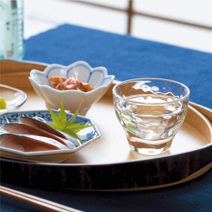 ADERIA 槌目盃 6個入 日本酒 冷酒 グラス 盃 ぐい呑み ミニグラス