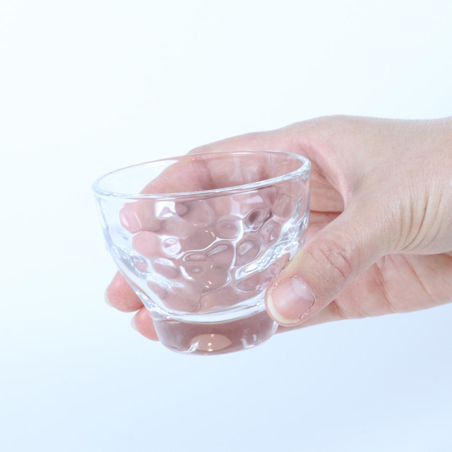 ADERIA 槌目盃 6個入 日本酒 冷酒 グラス 盃 ぐい呑み ミニグラス