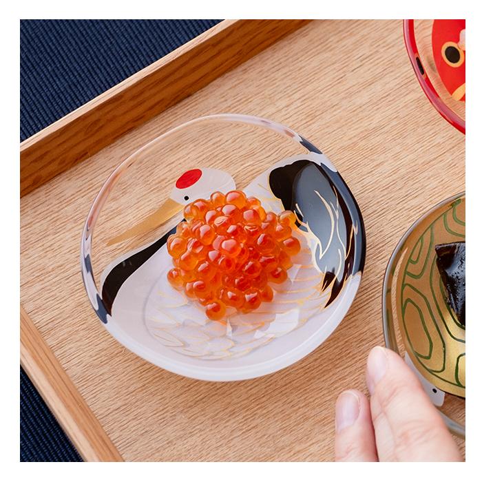 ADERIA 和 おしゃれ ミニプレート セット めでたmono 豆皿 鶴亀鯛