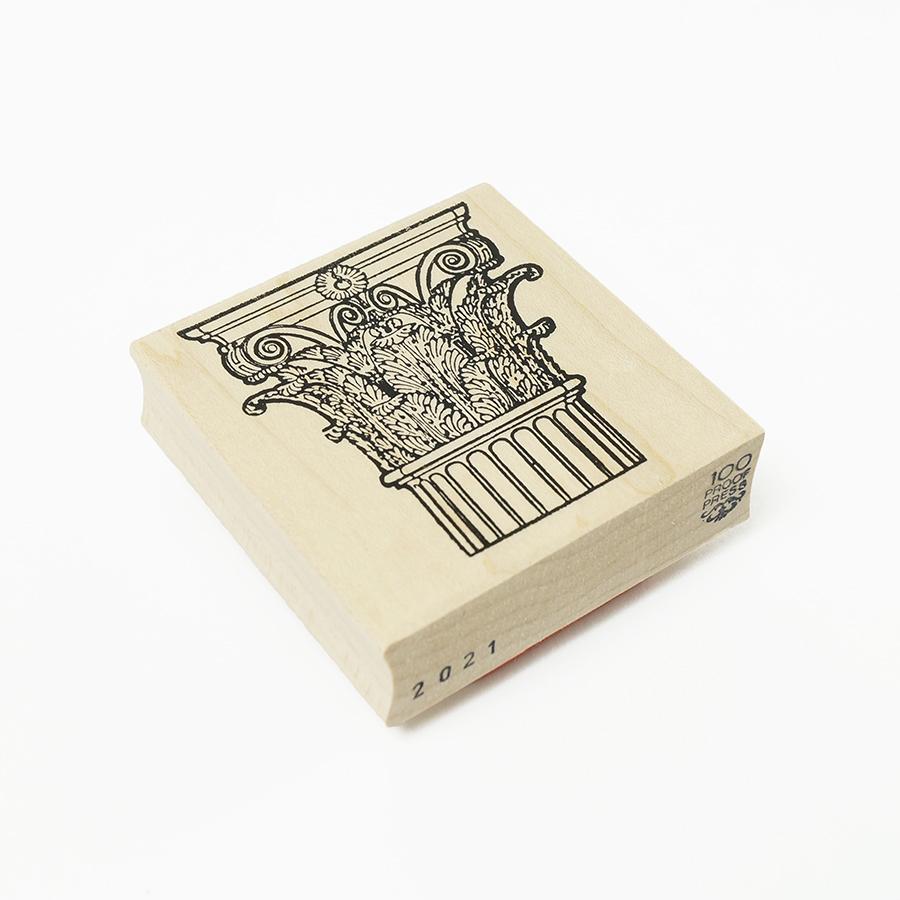 スタンプ 輸入 100Proof Press コリント式柱頭 Corinthian Capital #2021 建築 古代ギリシャ 柱 ヨーロッパ ラバースタンプ |  | 02