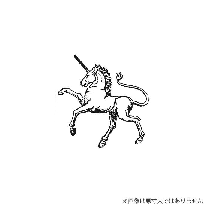 スタンプ 輸入 100Proof Press クレストユニコーン Crest Unicorn #5039 紋章 ラバースタンプ おしゃれ |  | 01