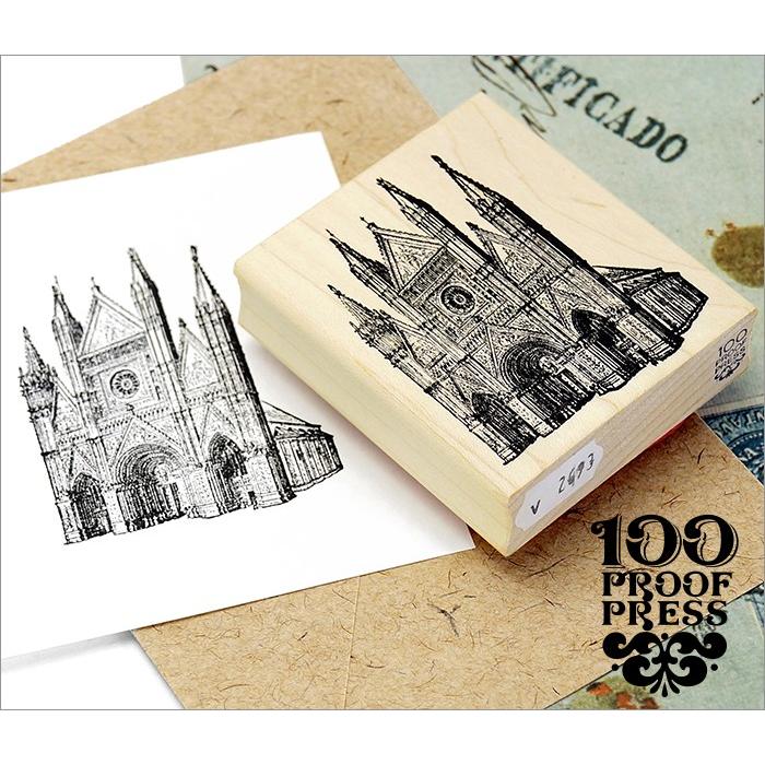 スタンプ 100 Proof Press #2693 ノートルダム大聖堂 Notre Dame Cathedral スタンプ パリ | 