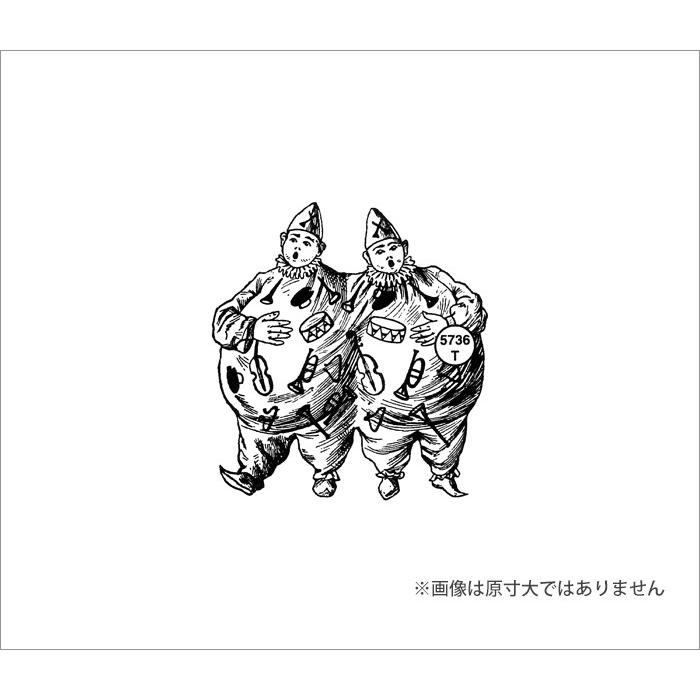 100 Proof Press #5736 ピエロ Siamese Clowns スタンプ アンティーク |  | 02