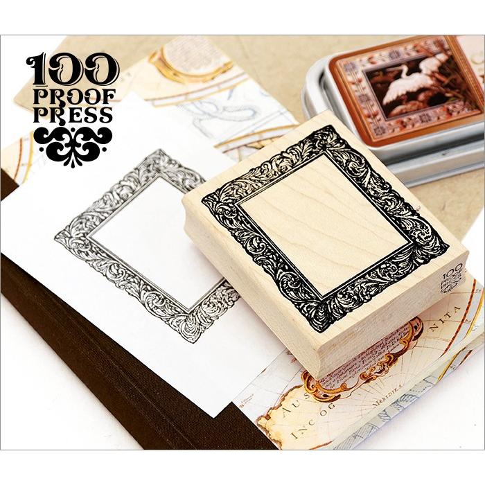 100 Proof Press #4057 額縁 Gilded Picture Frame, Small スタンプ アンティーク | 