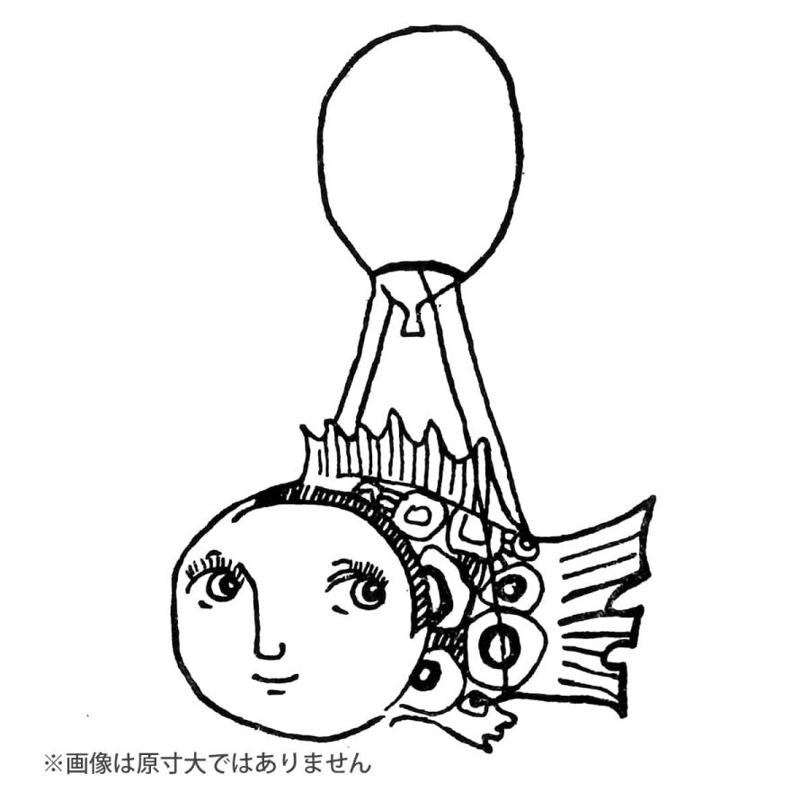 スタンプ 100 Proof Press #6571 バルーンフィッシュ Balloon Flying Fish ラバースタンプ ヴィンテージ シュール |  | 02