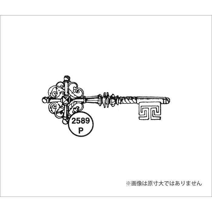 100 Proof Press #2589 スケルトンキー Ornate Cross Skeleton Key スタンプ ヴィンテージ |  | 02