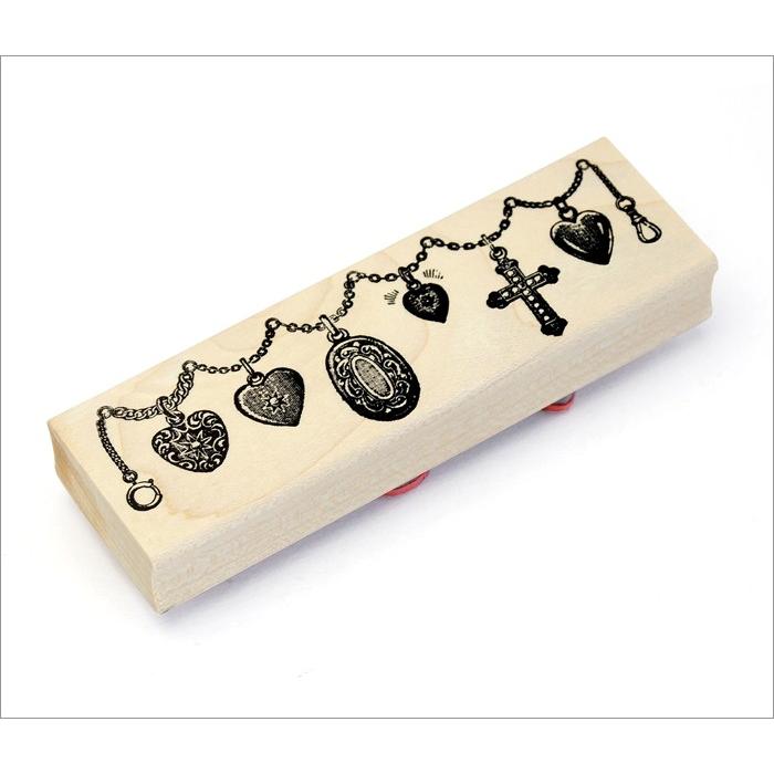 100 Proof Press #5626 クロスロケット Cross and Hearts Locket スタンプ アンティーク |  | 01