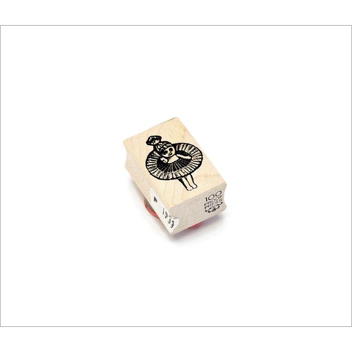 100 Proof Press #1933 ミニドール Tiny Doll Big Skirt スタンプ アンティーク |  | 01