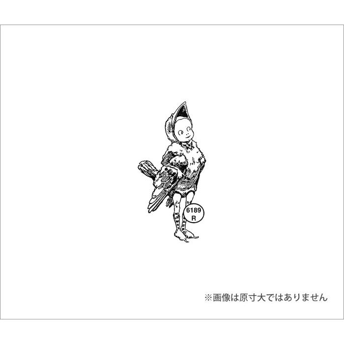 100 Proof Press #6189 鳥を抱く少年 bird boy brownie スタンプ アンティーク |  | 02