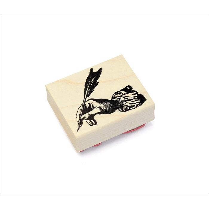 羽ペン 100 Proof Press #3025 Hand Writing WithFeather Quill スタンプ アンティーク |  | 01