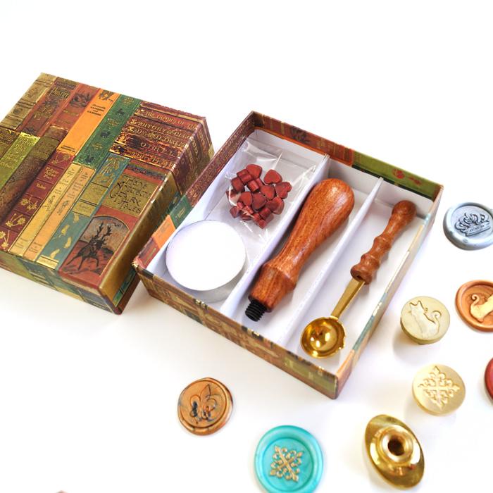 【ヘッドなし】シーリングスタンプ スターターキット adesso シーリングワックス 封蝋 ＜ ハンドル キャンドル スプーン ワックス ＞ セット |  | 08