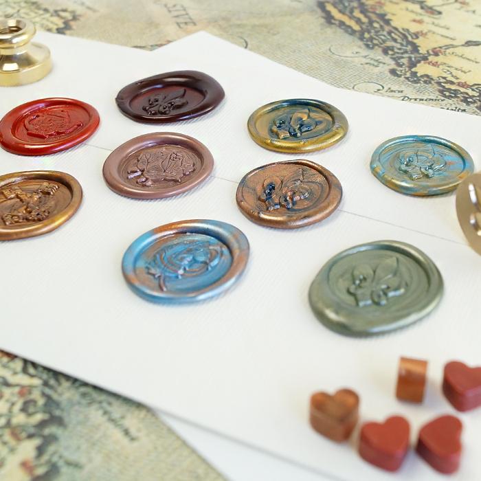 シーリングワックス  白 ＜ マットホワイト ＞ シーリングスタンプ ワックス 20g ハート型 ビーズ ピルタイプ 単品 【Prodused by adesso】 封蝋 |  | 05