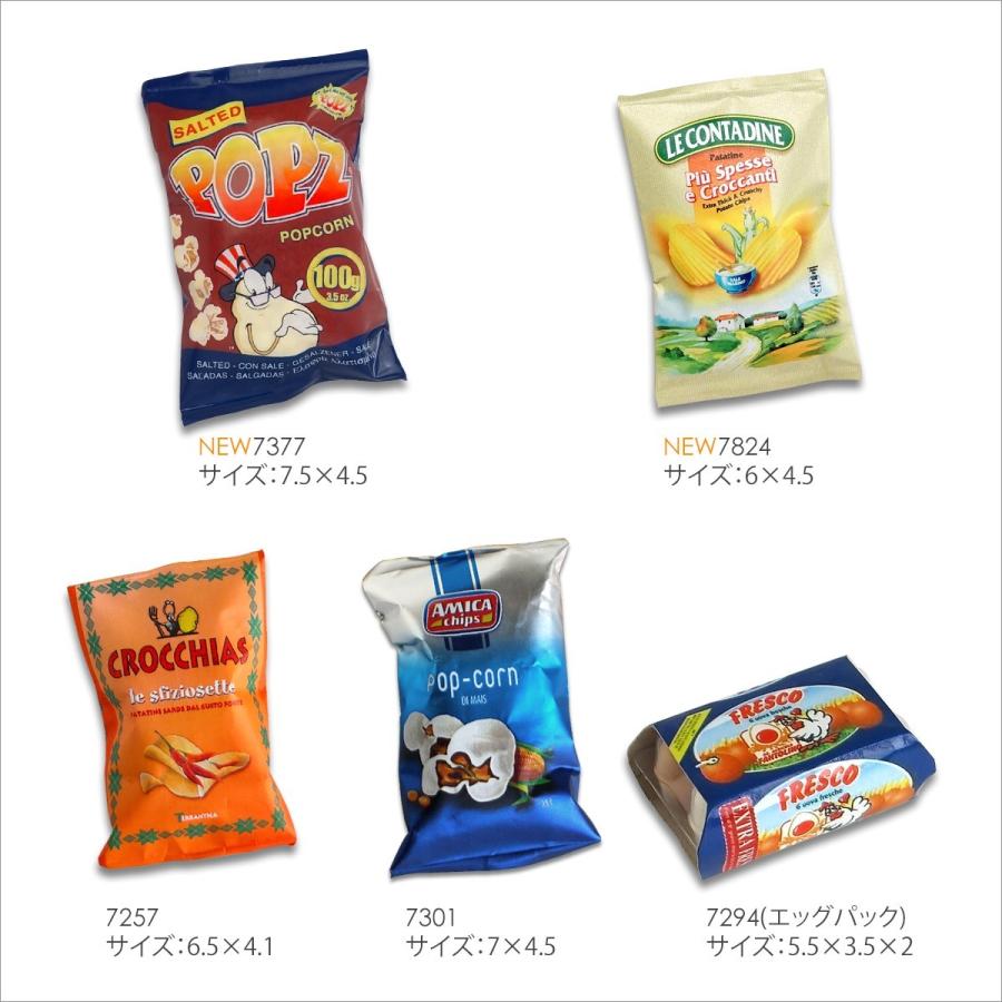 ミニチュアマグネット 食品サンプル エッグパック ポテトチップス ポップコーン |  | 01