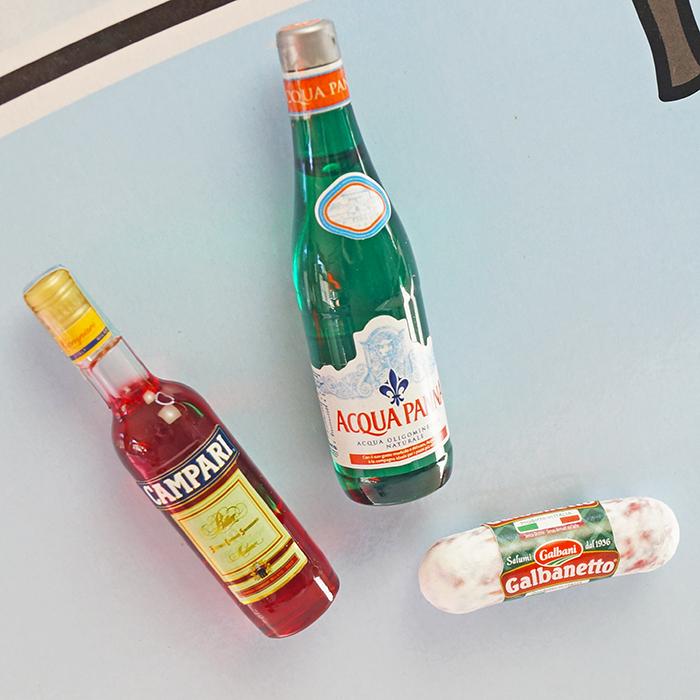 ミニチュアマグネット イタリア製 ALBO TRADE サラミ 8017 Salame Galbanetto 食品サンプル フード |  | 03