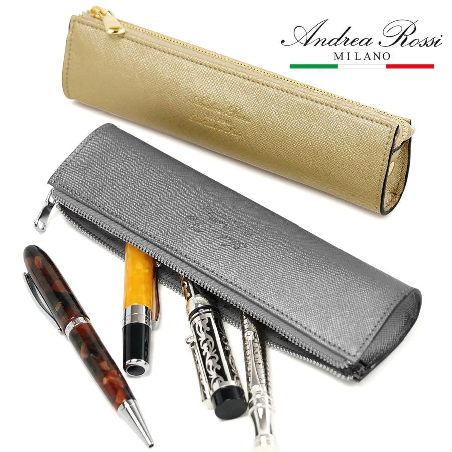 ペンケース レザー おしゃれ アンドレア ロッシ Andrea Rossi SAFFIANO