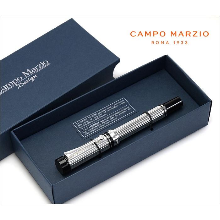 ボールペン 筆記具 万年筆 カンポマルツィオ CAMPO MARZIO MULTILINES A ローラーボールペン シルバー 水性インク | CAMPO MARZIO