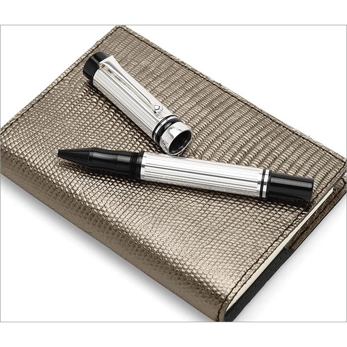 ボールペン 筆記具 万年筆 カンポマルツィオ CAMPO MARZIO MULTILINES A ローラーボールペン シルバー 水性インク | CAMPO MARZIO | 02