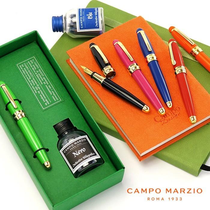 海外限定スパイク販売 CAMPO MARZIO 万年筆 カンポマルツィオ MINNY インク付き 筆記具