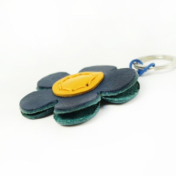 レザーキーホルダー 花 チューリップ イタリア 直輸入 La Cuoieria 本革 flower かわいい ギフト P326 P276 | Tulip | 05