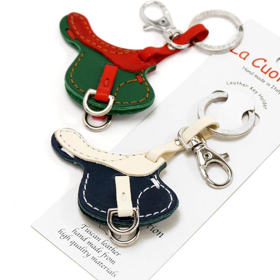 キーホルダー 本革 かわいい おしゃれ ラ クオイエリア La Cuoieria レザーキーホルダー イングリッシュサドル 鞍  乗馬鞄 P205 | 