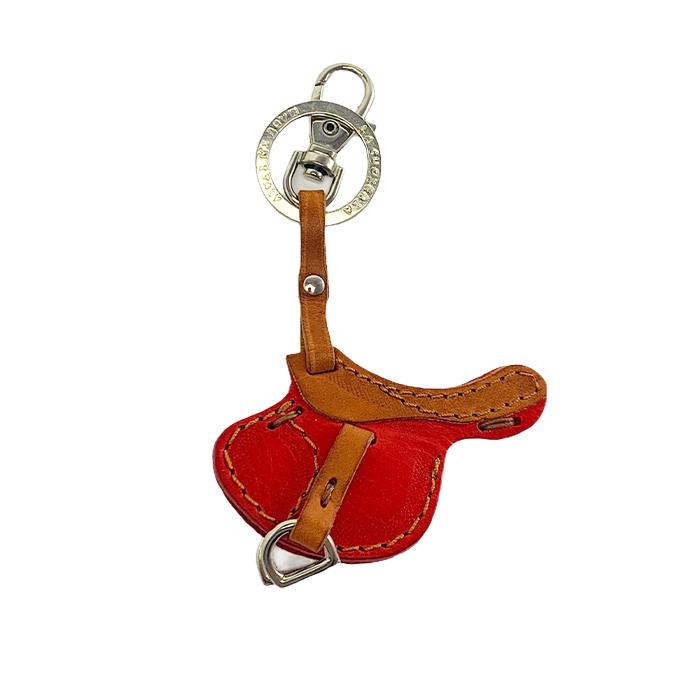 キーホルダー 本革 かわいい おしゃれ ラ クオイエリア La Cuoieria レザーキーホルダー イングリッシュサドル 鞍  乗馬鞄 P205 |  | 04