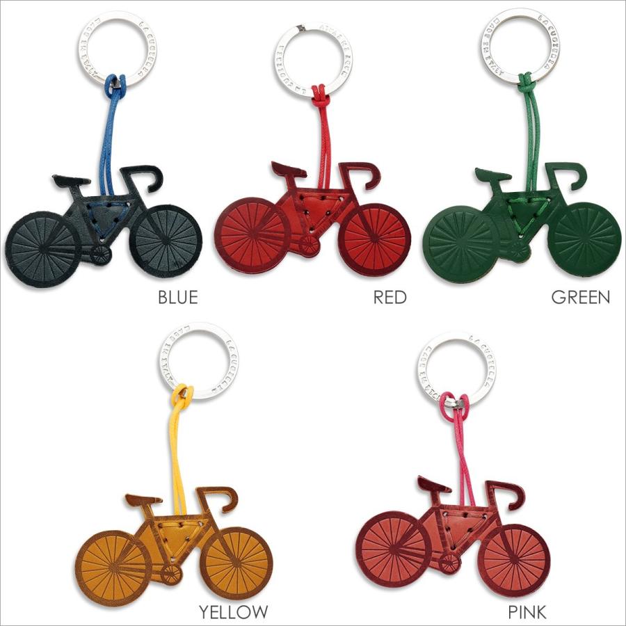 キーホルダー  BICYCLE 自転車 本革 イタリア製 ラ クオイエリア La Cuoieria おしゃれ ギフト | ベスパ | 01