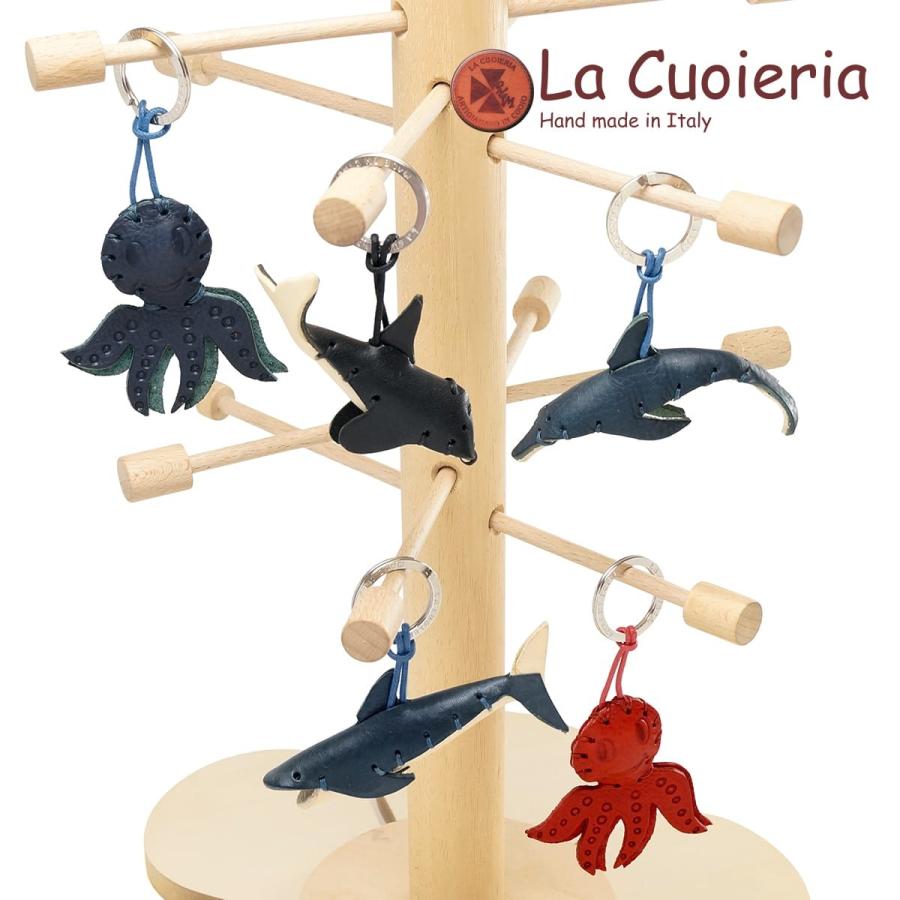 キーホルダー ラ クオイエリア La Cuoieria レザーキーホルダー イルカ シャチ サメ クジラ タコ 海の生物 :cuo-p-chiavi3: イタリア雑貨adesso - 通販 - Yahoo!ショッピング