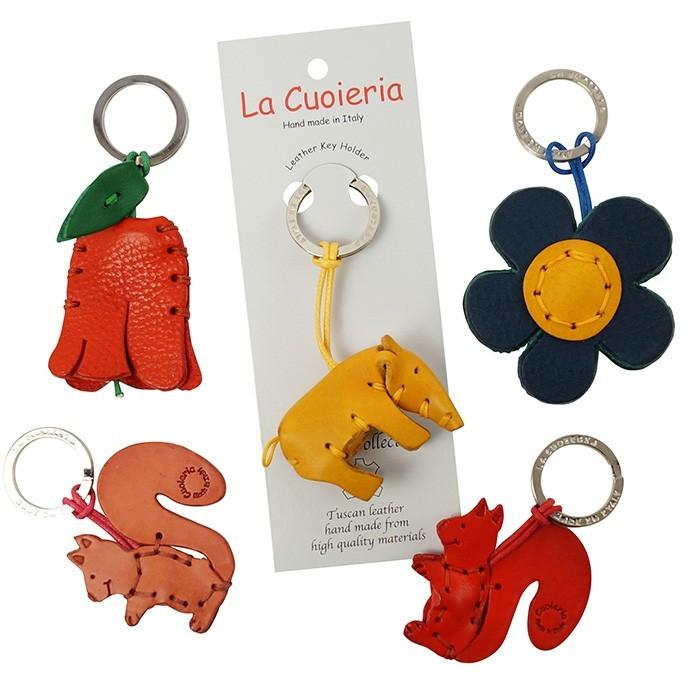 La cuoieria レザーキーホルダー リス イタリア Cuoieria 直輸入
