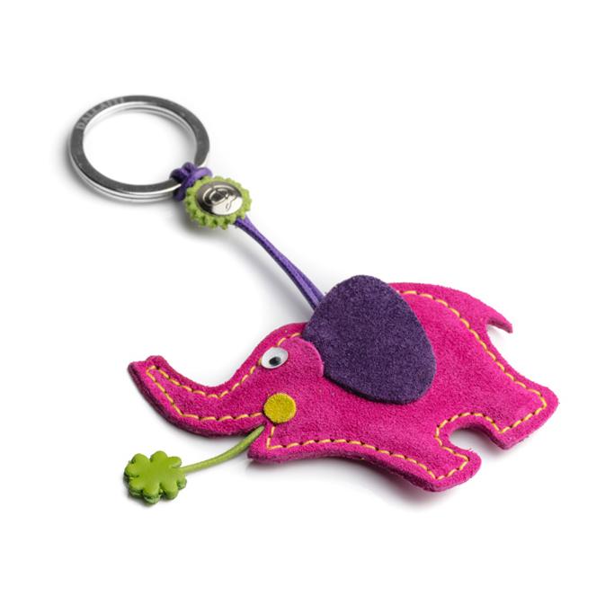 レザーキーホルダー アニマル ゾウ ウマ コウモリ 本革 イタリア製 象 馬 蝙蝠 ラッキーアイテム DALLAITI |  | 03