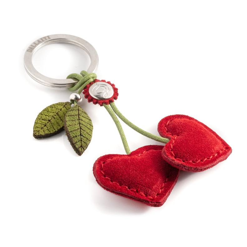 レザーキーホルダー チェリー さくらんぼ 本革 イタリア製 DALLAITI |  | 01