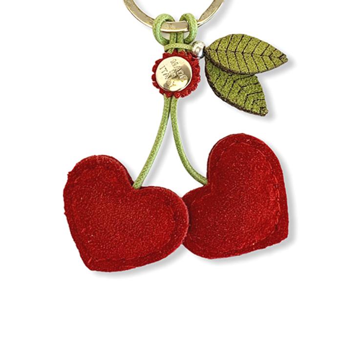 レザーキーホルダー チェリー さくらんぼ 本革 イタリア製 DALLAITI |  | 02