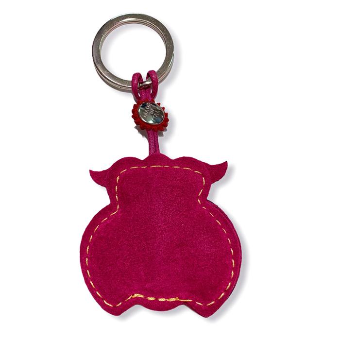 レザーキーホルダー アニマル フクロウ 本革 イタリア製 DALLAITI キーチャーム キーリング 鳥 梟 ギフト |  | 01