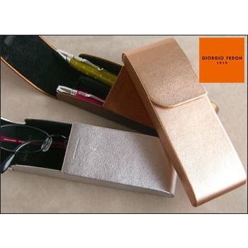 万年筆 ボールペン ペンケース ジョルジオフェドン GIORGIO FEDON ペンケース ダブル LUX 2本 | 