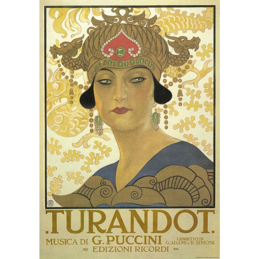 ポスター  イタリア アート オペラ トゥーランドット I.F.I ラッピングペーパー 50×70  TURANDOT CR006｜adesso-nip