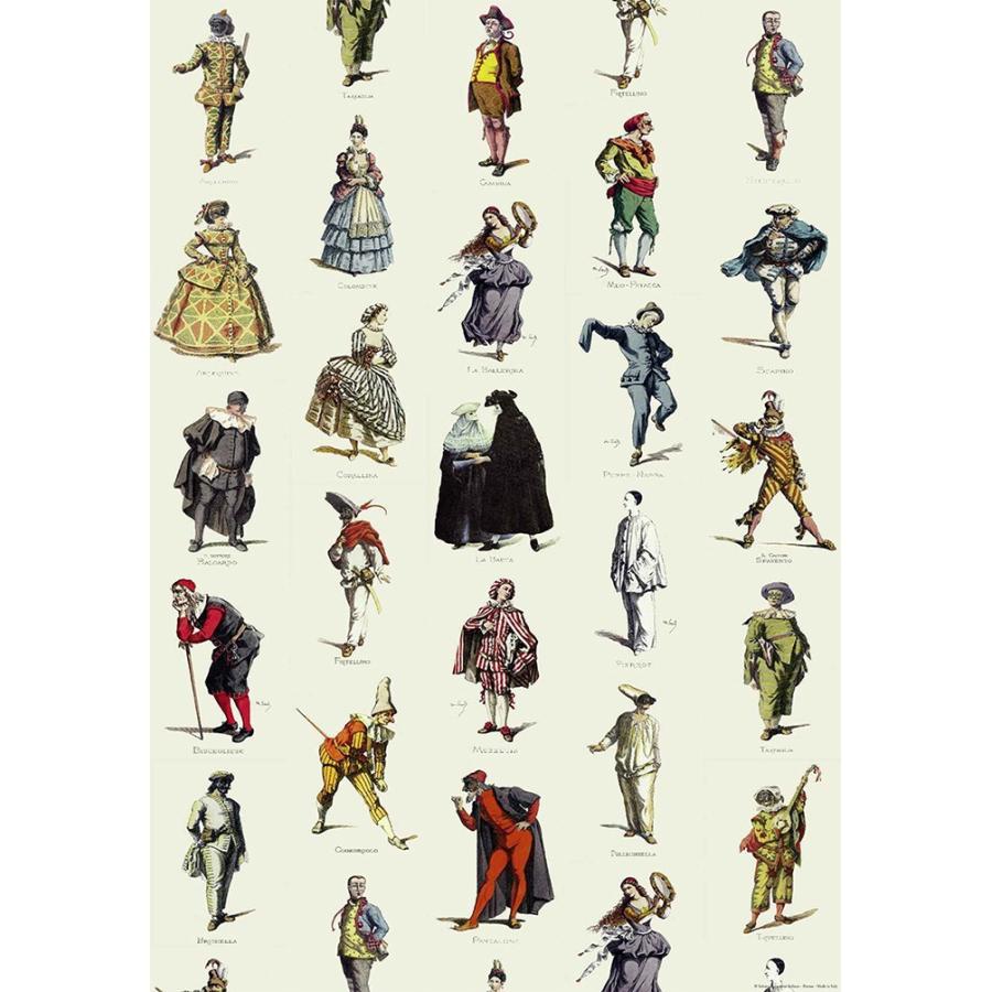 ポスター イタリア I.F.I ポスター 50×70 MASCHERE CR008 インテリア | 