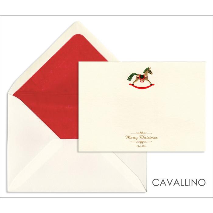 クリスマスカード セット 木馬 そり グリーティングカード カルトス KARTOS クリスマスカード CAVALLINO SLITTA |  | 01