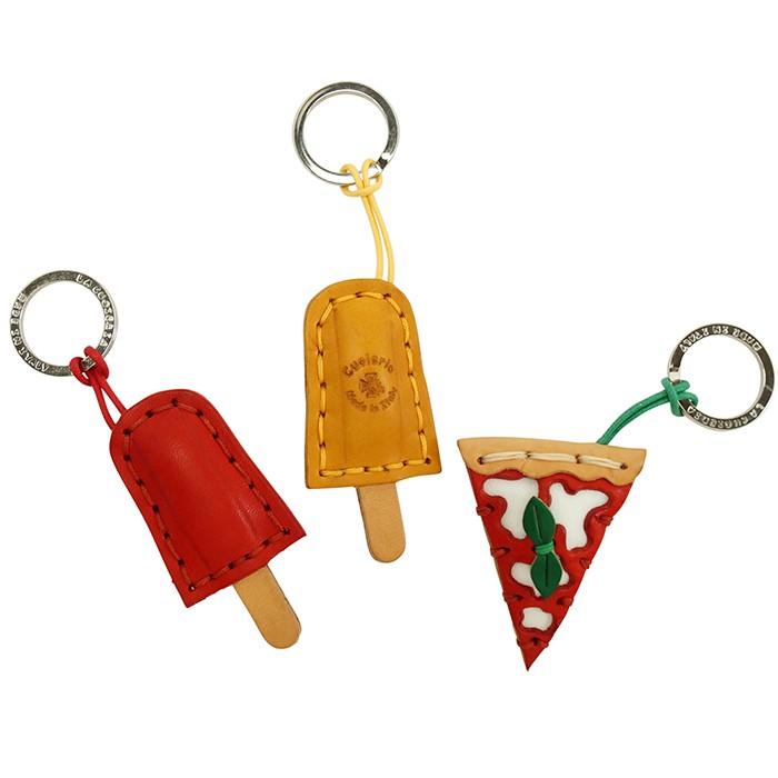 キーホルダー ピザ La Cuoieria ラ・クオイエリア イタリア製 レザー 本革 キーリング キーチャーム チャーム ピッツァ pizza ギフト プレゼント |  | 03
