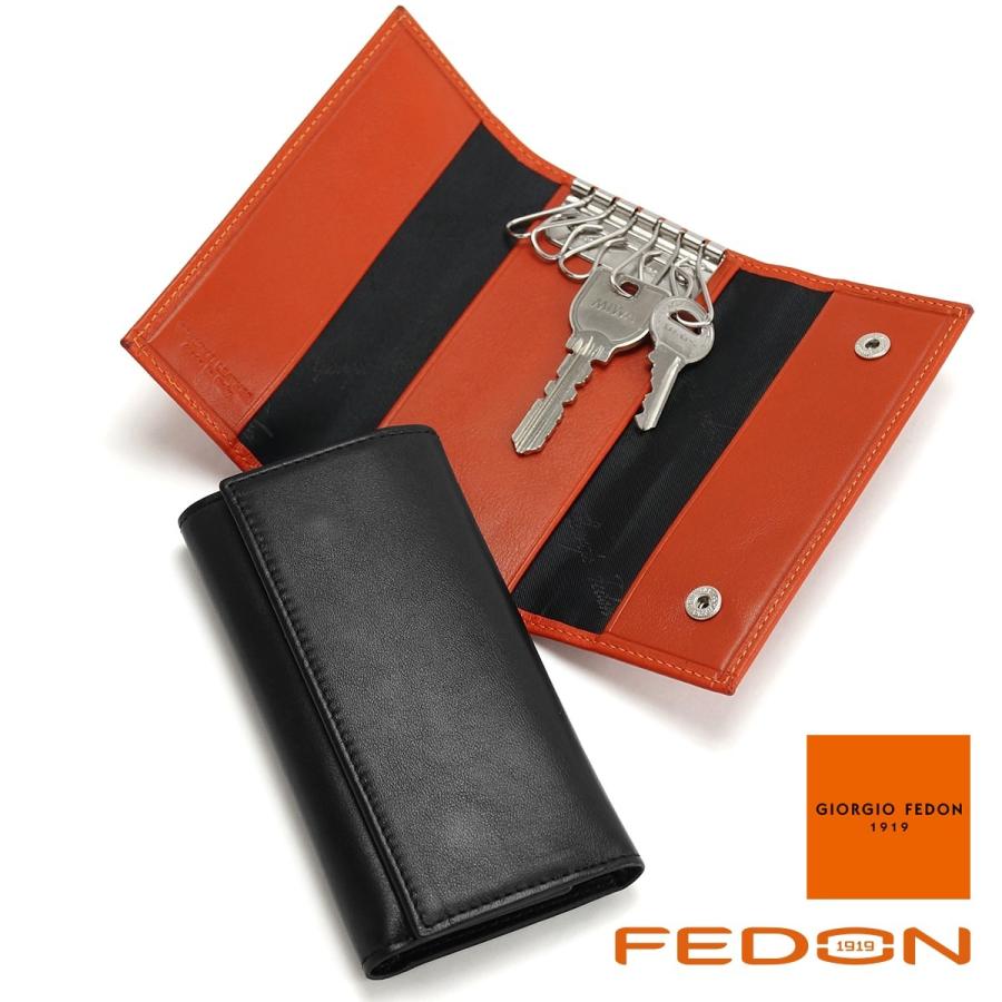キーケース 本革 6連  GIORGIO FEDON レザーキーケース メンズ レディース ジョルジオフェドン P-CHIAVI-GF-N | GIORGIO FEDON