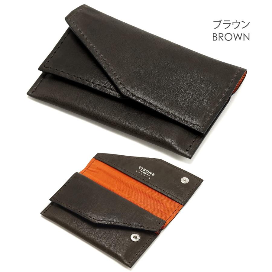 名刺入れ 名刺ホルダー カードケース 本革 ブランド 日本製 ティロー ネ デザイン TIRONE DESIGN 名刺ケース LAMB TA03 | SO | 01