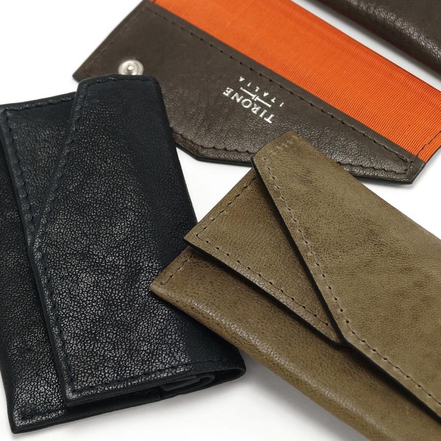 名刺入れ 名刺ホルダー カードケース 本革 ブランド 日本製 ティロー ネ デザイン TIRONE DESIGN 名刺ケース LAMB TA03 | SO | 10