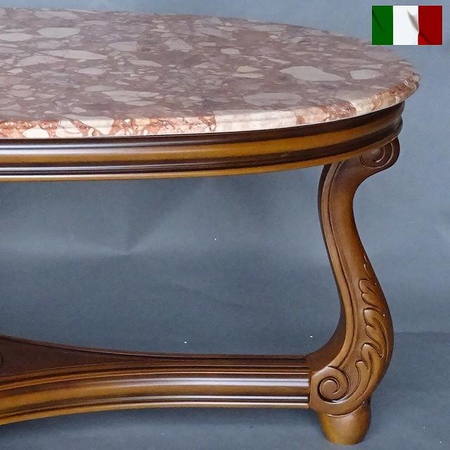 センターテーブル 大理石 クラシックテイスト 彫刻 イタリア製 italy-105p｜adesugata-furniture｜05