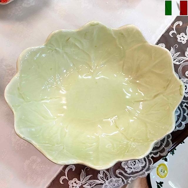 イタリア製 コンポート フルーツ柄 中皿 陶器 インテリア アンティーク