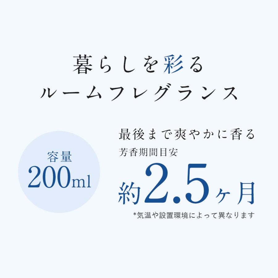 フィスホワイト ルームフレグランス 200ml 約2.5ヶ月分 リードディフューザー 芳香剤 リードディフューザースティック付き | WHITH WHITE | 04