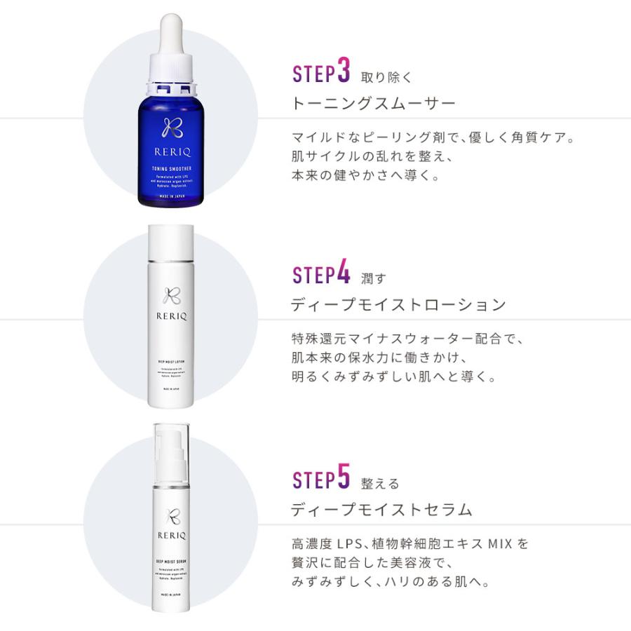 【新品未開封】RERIQ リリーク ディープモイストセラム 30ml 4箱 RERIQ リリーク 美容液 30ml ディープモイストセラム 幹細胞